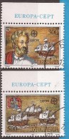 1992  2534-35  EUROPA JUGOSLAVIJA AMERIKA 500 ANNIVERSARY SHIP PINTA  NINA KOLUMBO USED - Oblitérés