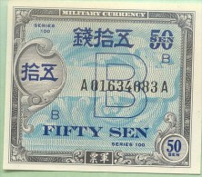 JAPON 50 Sen 1946 - Pick 65 - NEUF - UNC - Lettre B - Giappone