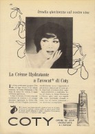 # COTY CREME DE JOUR HYDRATANTE 1950s Advert Pubblicità Publicitè Reklame Cream Creme Hydratante Protector Beautè - Non Classés