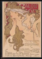 Alphonse  Maria   Mucha --   Mucha --  Salon Des Cent , 1896   --- Repro 1983 - Mucha, Alphonse