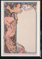 Alphonse    Mucha --   Mucha -- Menu 1   , 1900   --- Repro 1987 - Mucha, Alphonse