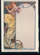 Alphonse    Mucha --   Mucha -- Menu 3   , 1900   --- Repro 1987 - Mucha, Alphonse