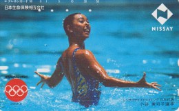 TELECARTE JAPON : JEUX OLYMPIQUES D'ATLANTA 1996 ( NATATION SYNCHRONISEE ) - Jeux Olympiques