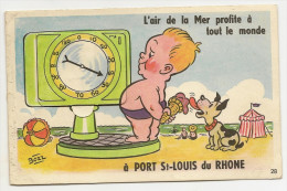 13/ Port Saint Louis Du Rhone -(Carte A Systeme) L'air De La Mer Profite A Tout Le Monde- Bozz N° 28 - - Other & Unclassified