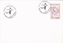 BIRDS DAY, BLACK STORK,  CICONIA NIGRA, 2000, STAMP ON COVER, ROMANIA - Ooievaars