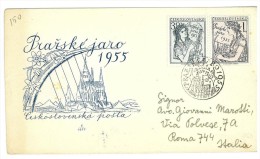 CECOSLOVACCHIA - FDC ANNO 1955 International Music Festival, Prague - FDC