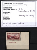 Saar,Dienst Nr.18,BRU,17.11.1926,xx,Befund - Nuovi