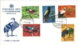 SOMALIA - ANNO 1966 - FAUNA AVICOLA - UCCELLI - FDC - Somalia (1960-...)