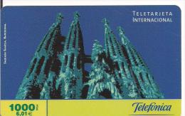 TARJETA TELEFONICA SAGRADA FAMILIA ESPAÑA - Non Classés