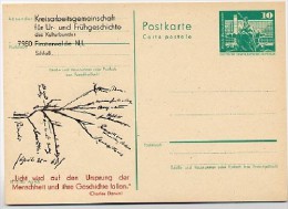 DDR P79-43-82 C211 Postkarte PRIVATER ZUDRUCK Charles Darwin Finsterwalde 1982 - Postales Privados - Nuevos