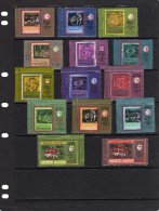 Sharjah: 1966 Série  Complète De 14 Timbres Bord De Feuille Ou Coin De Feuille Coupe Du Monde De Football 1966 - 1966 – Angleterre