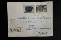 Enveloppe Affranchie Luxembourg Nation Unies Pour Royan Oblitération Luxembourg-Ville C - Storia Postale