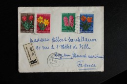 Enveloppe Affranchie Luxembourg Floralies Mondorf Les Bains Pour Royan Oblitération Luxembourg-Ville D - Cartas & Documentos