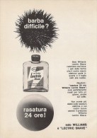 # LECTRIC SHAVE WILLIAMS ITALY 1950s Advert Pubblicità Publicitè Reklame Lotion Lozione BarbaRasage Afeitar Rasierwasser - Non Classificati