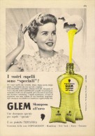 # GLEM TESTANERA SCHWARZKOPF EGG SHAMPOO, ITALY 1950s Advert Pubblicità Publicitè Reklame Hair Cheveux Haar Beautè Oeuf - Zonder Classificatie