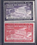 UnitedNations(New York)1954: Yvert25/6mnh** - Unused Stamps