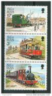 1989 Isola Di Man Treni Railways Trains Tram Set MNH**B202 - Tranvías