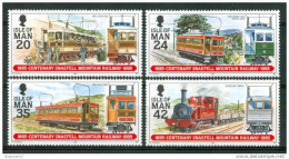 1995 Isola Di Man Treni Railways Trains Tram Set MNH**B203 - Strassenbahnen