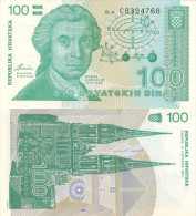 Banknote 100 Dinara Kroatien Hrvatska CROATIA Dinar Note Hrvatskih Sto Money HRD Money Geld Hundert - Croatia