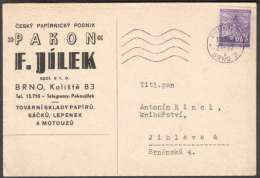 BuM0441 - Böhmen Und Mähren (1941) Brünn 2 - Brno 2 (machine Postmark) Card; Tariff: 60h - Briefe U. Dokumente