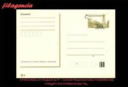 EUROPA. CHECOESLOVAQUIA. ENTEROS POSTALES. TARJETA ENTERO POSTAL S/F. CONSTRUCCIONES MODERNAS - Cartes Postales