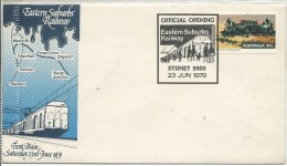 1979 Official Opening Eastern Suburbs Railway Sydney 23 Jun 1979 Unaddressed Cover Value Buying - Postmark Collection