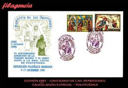 EUROPA. ESPAÑA. ENTEROS POSTALES. MATASELLO ESPECIAL 1995. SANTUARIO DE LAS APARICIONES - 1931-....