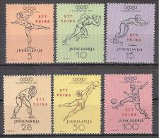 * TRIESTE ZONA B 1951 OLIMPIADI HELSINKI  MH 56/61 - Mint/hinged