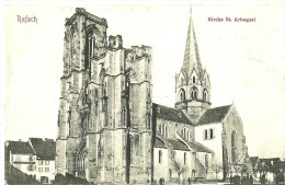 Rouffach. La Place Et L'église Saint Arbogast. - Rouffach