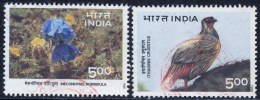 INDIA - BIRD + FLOWERS  - Used - 1996 - Used Stamps