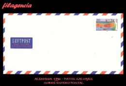 EUROPA. ALEMANIA. ENTEROS POSTALES. SOBRE ENTERO POSTAL 1996. PATOS SALVAJES - Briefomslagen - Ongebruikt