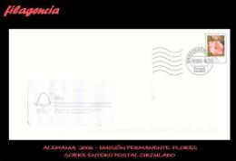 EUROPA. ALEMANIA. ENTEROS POSTALES. SOBRE ENTERO POSTAL 2006. EMISIÓN PERMANENTE FLORES. SOBRE CIRCULADO - Briefomslagen - Gebruikt