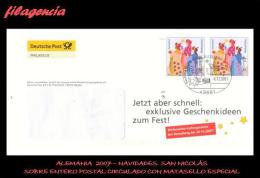 EUROPA. ALEMANIA. ENTEROS POSTALES. SOBRE ENTERO POSTAL 2007. DEPORTES. NAVIDADES. SAN NICOLÁS. SOBRE CIRCULADO - Briefomslagen - Gebruikt