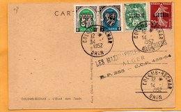 Algeria 1952 Postcard Mailed - Cartas & Documentos