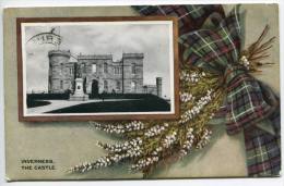 NL/  Scottish Tartan Decoration, Inverness The Castle 1910 To Bedford, Publ. Raphael Tuck - Inverness-shire