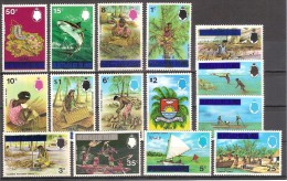 ** 1976 TUVALU OVERPRINT YVERT 4/18 CAT. € 52.80 - Tuvalu