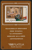 CG 1999 Tessera Filatelica Corte Costituzionale - Philatelic Cards