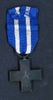 Medaglia - Merito Di Guerra - Regio Italiano - Croce In Bronzo - Croce Al Merito Di Guerra - CON NASTRINO - NON PULITA - Autres & Non Classés
