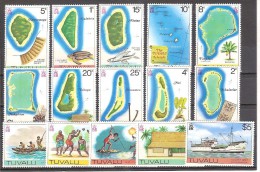 ** 1979 TUVALU DEF. SOGGETTI DIVERSI MNH YVERT 23/37 CAT. € 65,00 - Tuvalu