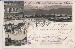 AUSTRIA, KLAGENFURT, GRUSS AUS, VF Cond. Fine Litho PC, Used, 1897 - Klagenfurt