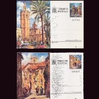 ESPAÑA TARJETA ENTERO POSTAL - 1974 COMPLETO 105/106 TURISMO - 1931-....