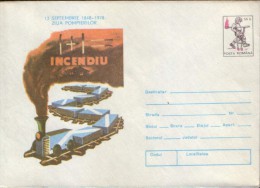 Romania-Postal Stationery Cover Unused,1978- Fires, Cause Severe Accidents - Unfälle Und Verkehrssicherheit