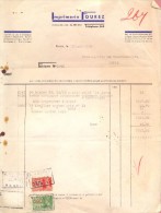 Factuur Brief Lettre  - Imprimerie Fourez - Renaix 1939 - 1900 – 1949