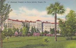 Florida Tampa Municipal Hospital On Davis Islands Curteich - Tampa