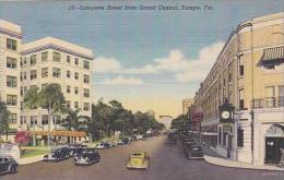 Florida Tampa Lafayette Street From Grand Central Curteich - Tampa