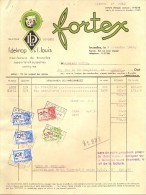 Factuur Facture Brief Lettre  - Bretelles Ceintures Fortex - Bruxelles 1948 - 1900 – 1949