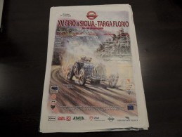 MEMORABILIA SPORTS AUTO MANIFESTO ORIGINALE 70x100 GIRO DI SICILIA TARGA FLORIO BY FERREYRA BASSO  2003 BUGATTI - Automovilismo - F1