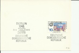 ALEMANIA DDR BERLIN 20 JAHRE DDR - Otros & Sin Clasificación