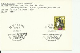 ALEMANIA DDR BERLIN WELTTREFFEN FUR DEN FRIEDEN - Other & Unclassified