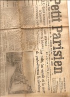 LE PETIT PARISIEN "AUZEVILLE L´UNE DES ETAPES DU PORTE-DRAPEAU KRUKENBERG  ..  "  1914  JOURNAL COMPLET - Le Petit Parisien